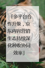 多平台合作升级,京东内容营销生态持续深化种收协同效率