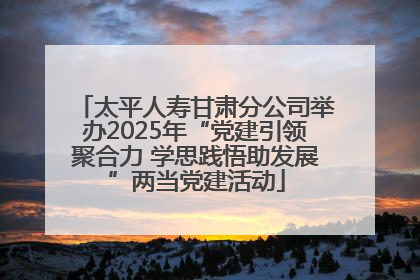 太平人寿甘肃分公司举办2025年“党建引领聚合力 学思践悟助发展”两当党建活动