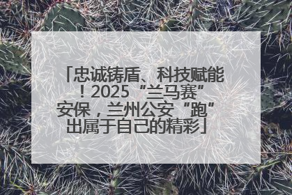 忠诚铸盾、科技赋能！2025“兰马赛”安保，兰州公安“跑”出属于自己的精彩