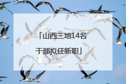 山西三地14名干部拟任新职