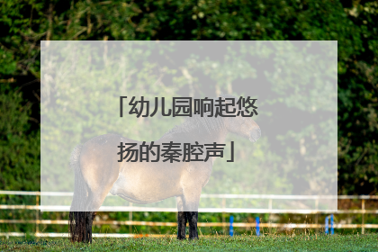 幼儿园响起悠扬的秦腔声