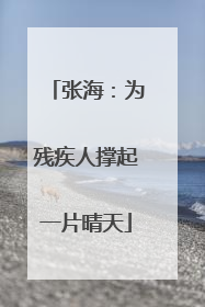 张海：为残疾人撑起一片晴天