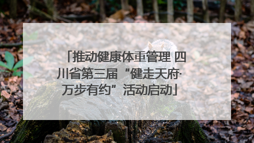 推动健康体重管理 四川省第三届“健走天府·万步有约”活动启动