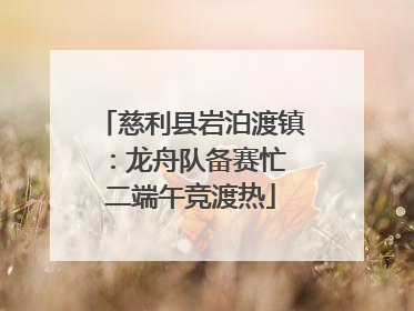 慈利县岩泊渡镇：龙舟队备赛忙 二端午竞渡热