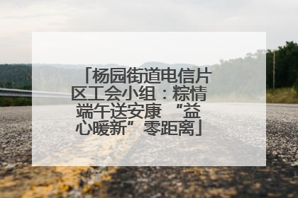 杨园街道电信片区工会小组：粽情端午送安康 “益心暖新”零距离