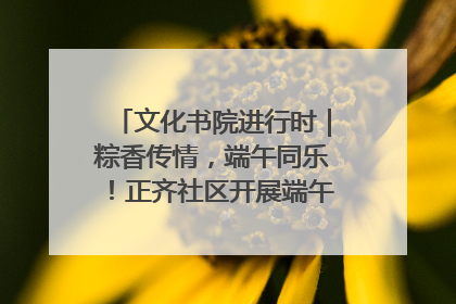 文化书院进行时｜粽香传情，端午同乐！正齐社区开展端午包粽子大赛