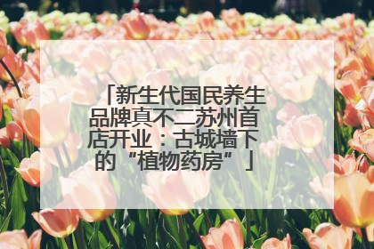 新生代国民养生品牌真不二苏州首店开业：古城墙下的“植物药房”