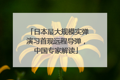 日本最大规模实弹演习首现远程导弹，中国专家解读