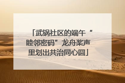 武锅社区的端午“睦邻密码”龙舟桨声里划出共治同心圆