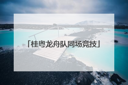 桂粤龙舟队同场竞技