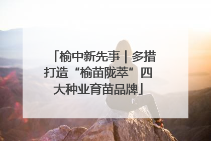 榆中新先事｜多措打造“榆苗陇萃”四大种业育苗品牌