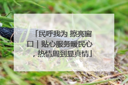 民呼我为 擦亮窗口｜贴心服务暖民心，热情周到显真情