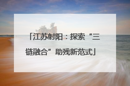江苏射阳：探索“三链融合”助残新范式