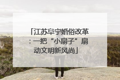 江苏阜宁婚俗改革：一把“小扇子”扇动文明新风尚