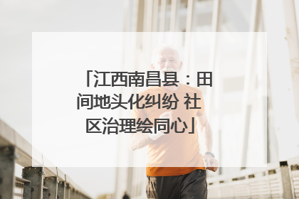 江西南昌县：田间地头化纠纷 社区治理绘同心