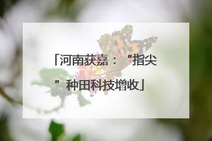 河南获嘉:“指尖”种田科技增收