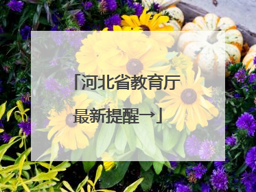 河北省教育厅最新提醒→
