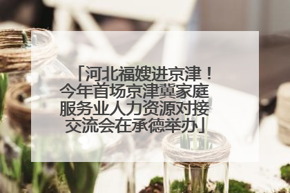 河北福嫂进京津！今年首场京津冀家庭服务业人力资源对接交流会在承德举办