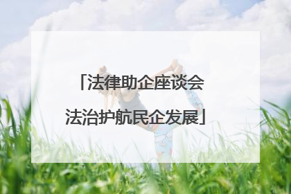 法律助企座谈会 法治护航民企发展