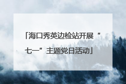海口秀英边检站开展“七一”主题党日活动