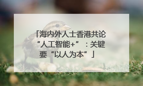 海内外人士香港共论“人工智能+”：关键要“以人为本”