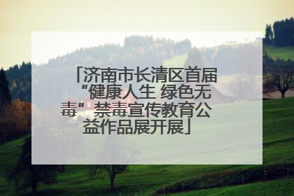 济南市长清区首届“健康人生 绿色无毒”禁毒宣传教育公益作品展开展