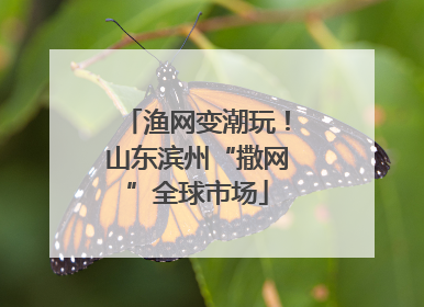 渔网变潮玩！山东滨州“撒网”全球市场
