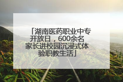 湖南医药职业中专开放日，600余名家长进校园沉浸式体验职教生活