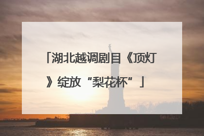 湖北越调剧目《顶灯》绽放“梨花杯”