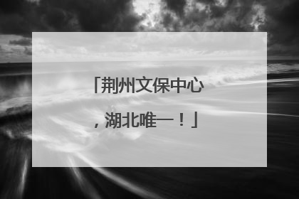荆州文保中心，湖北唯一！