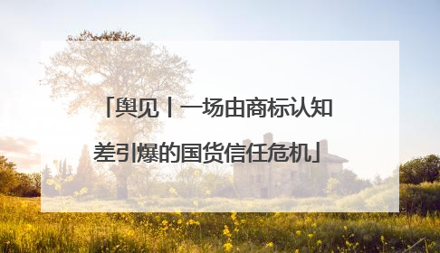舆见丨一场由商标认知差引爆的国货信任危机