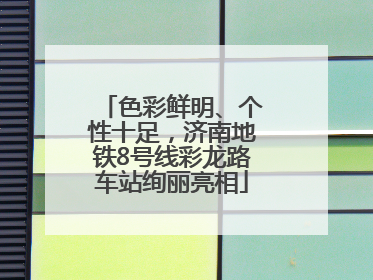 色彩鲜明、个性十足，济南地铁8号线彩龙路车站绚丽亮相