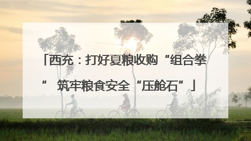 西充：打好夏粮收购“组合拳” 筑牢粮食安全“压舱石”
