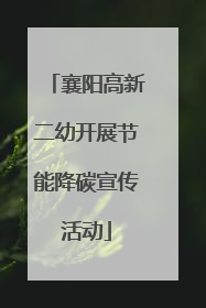 襄阳高新二幼开展节能降碳宣传活动