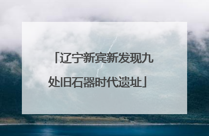 辽宁新宾新发现九处旧石器时代遗址