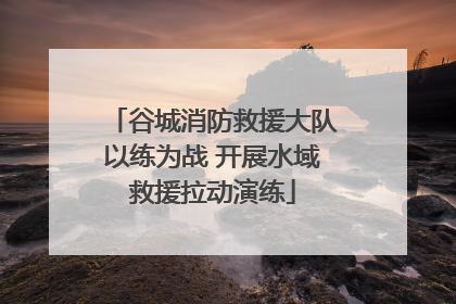 谷城消防救援大队以练为战 开展水域救援拉动演练