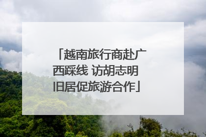 越南旅行商赴广西踩线 访胡志明旧居促旅游合作