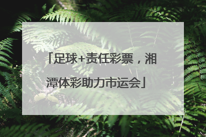 足球+责任彩票，湘潭体彩助力市运会