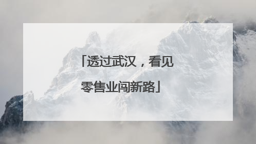 透过武汉，看见零售业闯新路