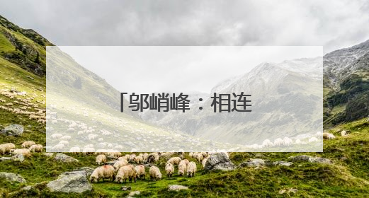 邬峭峰：相连的两个梦境