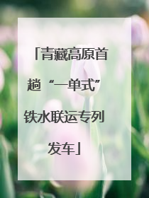 青藏高原首趟“一单式”铁水联运专列发车