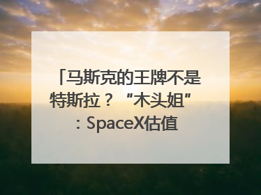 马斯克的王牌不是特斯拉？“木头姐”：SpaceX估值五年后可达2.5万亿美元！