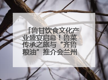 鲁甘饮食文化产业盛宴启幕！鲁菜传承之旅与“齐鲁粮油”推介会兰州共襄盛举