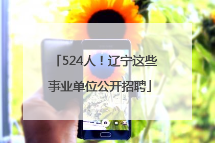 524人!辽宁这些事业单位公开招聘