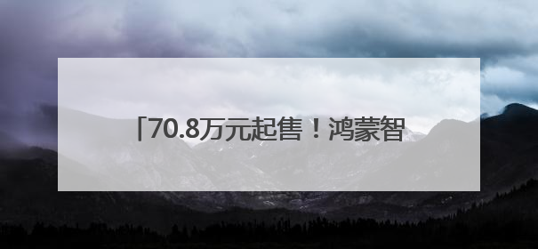 70.8万元起售！鸿蒙智行最贵车型尊界S800上市，欲以科技对抗超豪华品牌，余承东发布会未提及迈巴赫