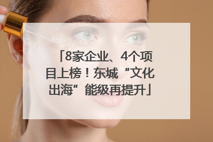 8家企业、4个项目上榜！东城“文化出海”能级再提升
