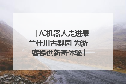 AI机器人走进皋兰什川古梨园 为游客提供新奇体验