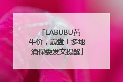 LABUBU黄牛价，崩盘！多地消保委发文提醒